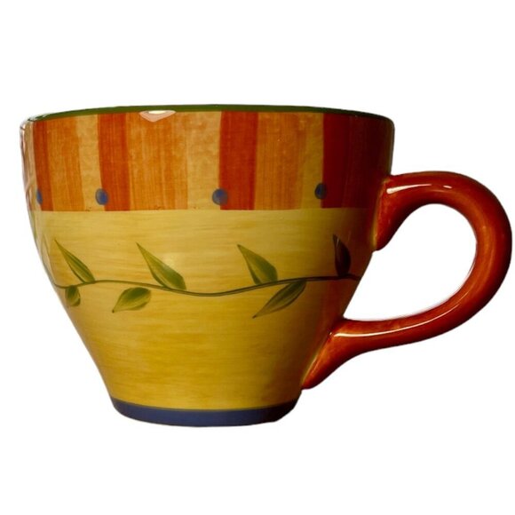 Pfaltzgraff Napoli Stoneware Orange & Yellow 16 oz Replacement Mug - Picture 1 of 7